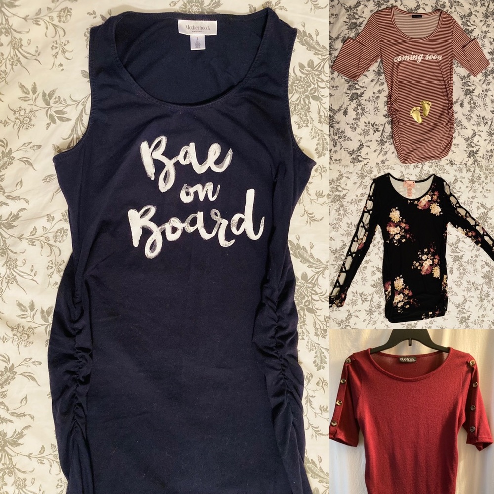4piece Maternity Set!! >3 Tops, 1 Dress< Size Sm